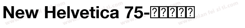 New Helvetica 75字体转换